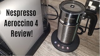 Nespresso Aeroccino 4 Milk Frother Review  Worth upgrading from the Aeroccino 3 [upl. by Yesdnyl]