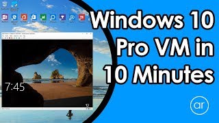 How to Install a VM using Windows 10 Pro HyperV in 10 Minutes [upl. by Cairns295]