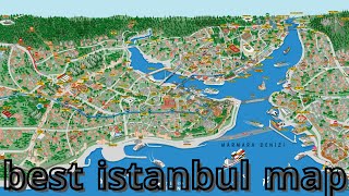 Istanbul map  best and simplest explanation about Istanbul city [upl. by Rolyks]