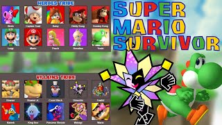 Super Mario Survivor  Heroes vs Villains Who will win [upl. by Nadya862]