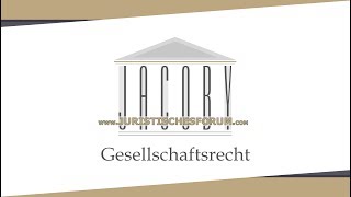 Gesellschaftsrecht 034054 Geschäftsführung und Vertretung Vorschau [upl. by Auqenehs660]