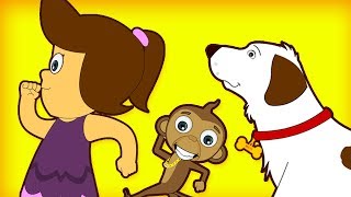 Rig A Jig Jig Song  More Nursery Rhymes amp Kids Songs  HooplaKidz [upl. by Gardy]