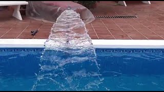 Hacer CASCADA casera en tu PISCINA sin obra  SOLO 3 EUROS [upl. by Araj]