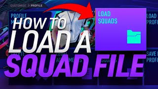 HOW TO INSTALLLOAD A SQUAD FILE FOR FIFA 21 [upl. by Nayab621]