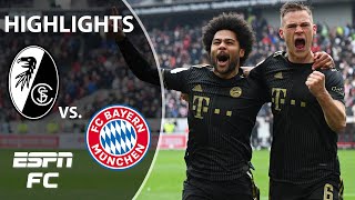 Bayern Munich catches fire with 4 SECONDHALF GOALS vs Freiburg  Bundesliga Highlights  ESPN FC [upl. by Ettennan]