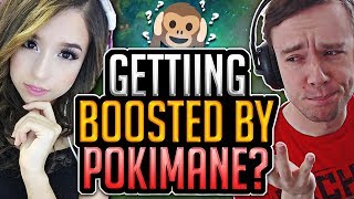 Redmercy  GETTING BOOSTED BY POKIMANE  League of Legends [upl. by Derfiniw]