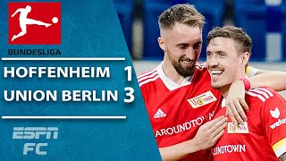 Max Kruse amp Union Berlin earn late win vs 10man Hoffenheim  ESPN FC Bundesliga Highlights [upl. by Seavey330]