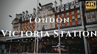 London Victoria Station Walk Through England 4K [upl. by Sadella]