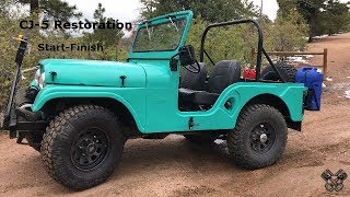 1965 Jeep CJ5 Restoration Full Video [upl. by Yerok]