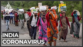 Coronavirus lockdown India grapples with migrant workers exodus [upl. by Strepphon]