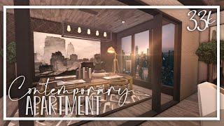 Contemporary Apartment 33k No Gamepass Bloxburg Speedbuild [upl. by Latimore532]