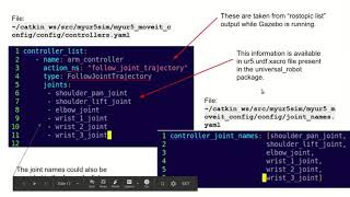 UR5 Robot Simulation with Gazebo and Moveit  Part 1 [upl. by Lesh]