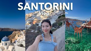 SANTORINI GREECE VLOG Delicious seafood beautiful sunsets amp boat trip [upl. by Charters261]