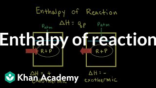 Enthalpy of reaction  Thermodynamics  AP Chemistry  Khan Academy [upl. by Atinyl]