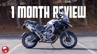 2023 Triumph Tiger 1200 GT Explorer  1 Month Review [upl. by Antonius]