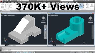 AutoCAD 3D Basics Training Exercises  1 of 3 [upl. by Gothard]