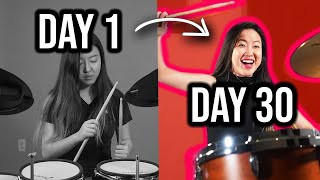 I Tried to Learn How to Play the Drums in 30 Days [upl. by Veats]