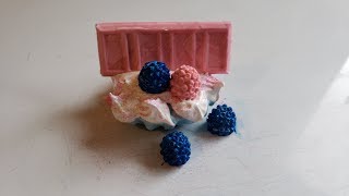 FROZEN PAINT MIXING BLOOBERRY TART [upl. by Romain]