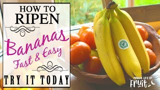 How To Ripen Bananas FAST amp EASY Try It Today [upl. by Fonseca]