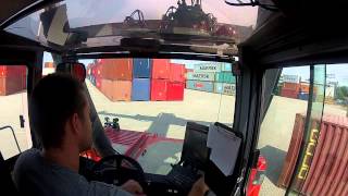 Reachstacker container handling [upl. by Jessey]