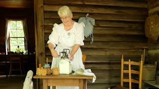 Pioneer Butter Churning at Hart Square Village [upl. by Gerk324]