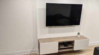 IKEA TV wall unit by Besta  Complete Installation of TV wall mount Easy Safety Issue resolved DIY [upl. by Caspar746]