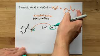 Benzoic Acid  NaOH   Neutralization Reaction [upl. by Enyad]