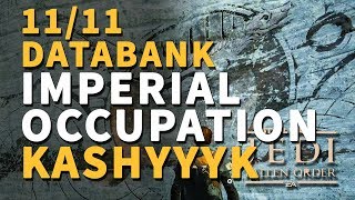 Imperial Occupation Kashyyyk All Databank Locations Star Wars Jedi Fallen Order [upl. by Sivet]