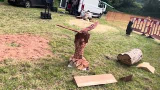 A fabulous range of wooden sculpture at Caerleon festival 2024 [upl. by Anella]