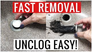 How to Remove DRAIN STOPPER POP UP Unclog Cleaning Hacks  Andrea Jean Cleaning [upl. by Eiblehs]