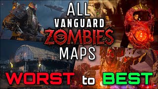 RANKING ALL VANGUARD ZOMBIES MAPS FROM WORST TO BEST [upl. by Aneloaup]