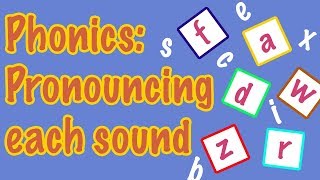 English Letter Pronunciation  Phonics [upl. by Arykat]