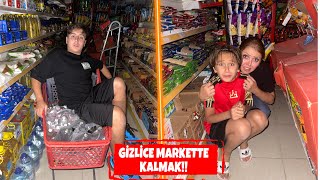 GECE GİZLİCE MARKETTE KALMAK [upl. by Alakcim]