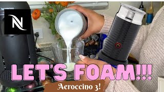 How To Foam Milk With Aeroccino 3 Make Coffee With Foam Tips amp Tricks  Easy Foamed Latte Recipe [upl. by Fayre]