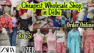 Cheapest Wholesale Shop Delhi Trendy Dress Coord Set Zara Tops Rs70 ORDER ONLINE BeautyCuddle [upl. by Zile]