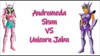 Cavalieri dello zodiaco  Saint Seiya 1vs1  Andromeda Shun VS Unicorn Jabu  ITA [upl. by Pitarys704]