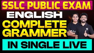 SSLC Public Exam English  Complete Grammar in Single Live  Eduport [upl. by Eicaj]