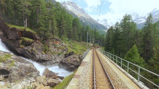 ★ 4K 🇮🇹Tirano  🇨🇭St Moritz summer cab ride Italy to Switzerland 062020 [upl. by Karol]