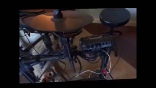 Electric drum amp setup [upl. by Inatsed]