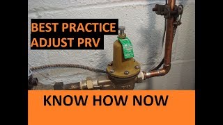 How to Adjust a Water Pressure Regulator Valve [upl. by Dielu]