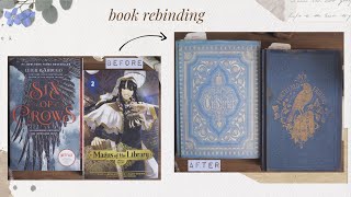 paperback to antique hardcover  book rebinding [upl. by Nashner370]