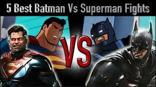 5 Best Batman Vs Superman Fights [upl. by Ikcim]