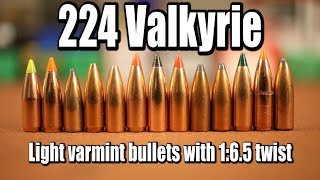 224 Valkyrie  Light bullets with 165 twist barrel [upl. by Richela]