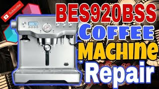 HOW TO REPAIR BREVILLE COFFEE MACHINE BES920 TEAMPHDBREVILLE COFFEEREPAIR [upl. by Terrilyn]