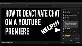 How to disable chat on YouTube Premiere [upl. by Wertheimer868]