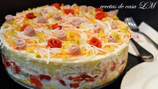 PASTEL O TARTA SALADA PARA NAVIDAD [upl. by Ahsiemal]