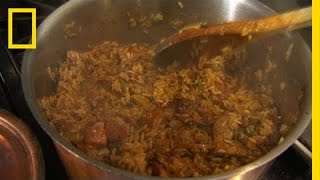 John Besh New Orleans Best Jambalaya  National Geographic [upl. by Torrence]