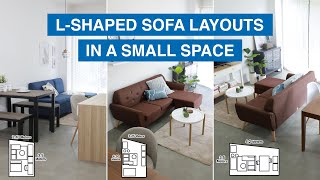 LShaped Sofa Layouts in a Small Space  MF Home TV [upl. by Latyrc]