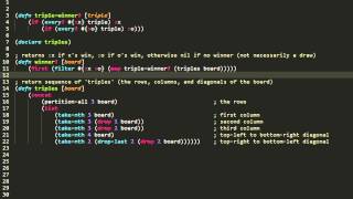 Clojure  PRACTICAL tictactoe 13 [upl. by Grosvenor]