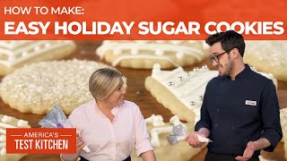 How to Make Easy Sugar Cookies with Decorations [upl. by Moyna236]